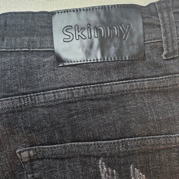 Gingtto Men's Skinny Fit Distressed Jeans -  Size 34 - Picture 9 of 10